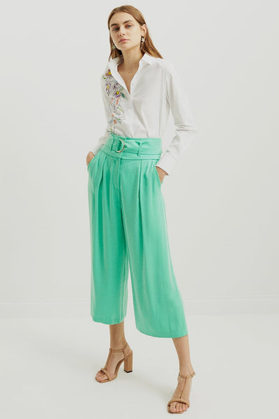 Sea Green Culotte Trouser