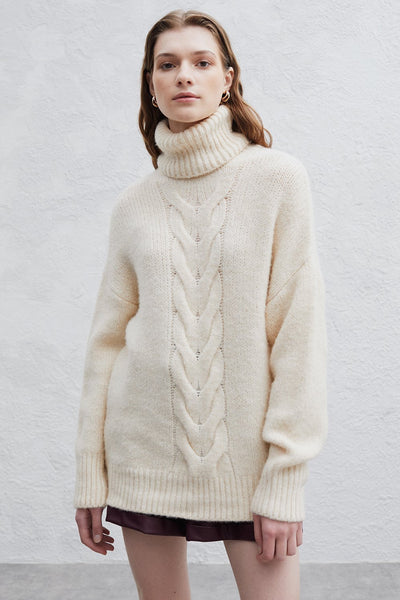 Perspective - Mayra Cable Knit Sweater